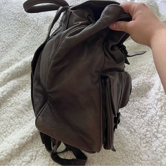 Vintage Charme sacs leather backpack - Picture 4 of 8